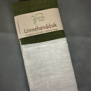 Linnehandduk -  natur/grön