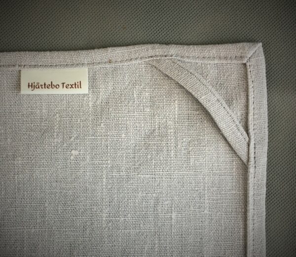Linnehandduk ljusgrå/grå - Bild 3
