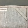 Linnehandduk natur/mörkröd - Bild 3