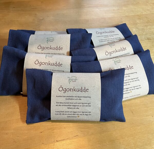 Ögonkudde - lin/bomull - Blå - Bild 2