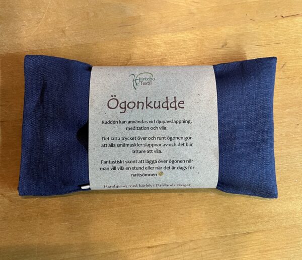 Ögonkudde - lin/bomull - Blå