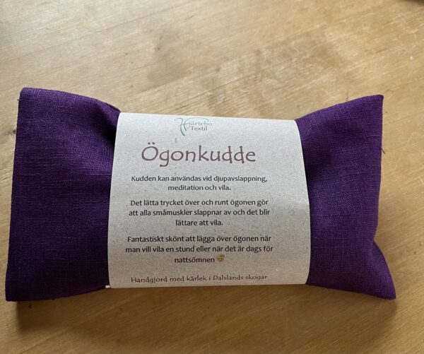 Ögonkudde - lin/bomull - lila